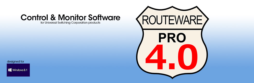 RouteWarePRO control and monitor software for windows 